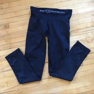 De Marchi Black Seamless Cycling Yoga Leggings